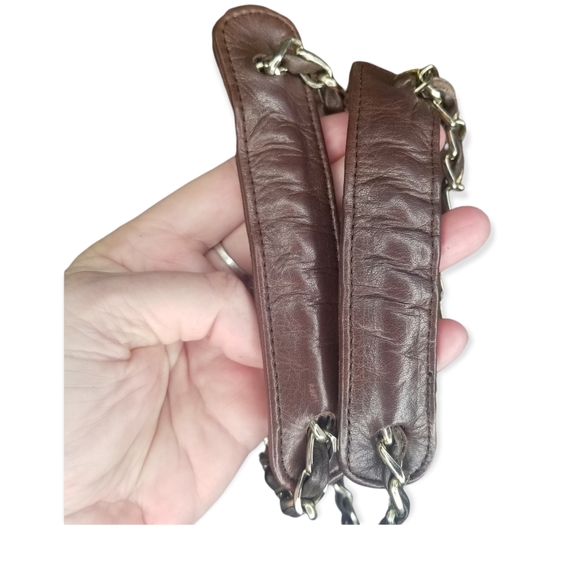 Vintage Harrods Knightsbridge Leather Quilted Front Shoulder Bag - Picture 8 of 15